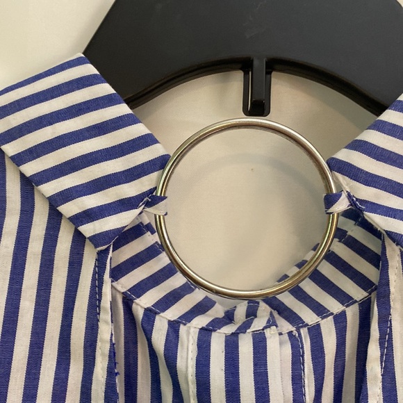 NWT Sam and Jess Long Sleeve Cotton Dress Sz Medium with open V-shaped back - Picture 4 of 8